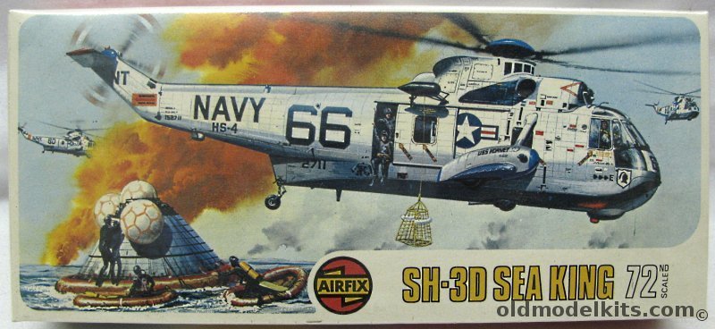 Airfix 1/72 Sikorksy SH-3D Sea King, 03010-6 plastic model kit